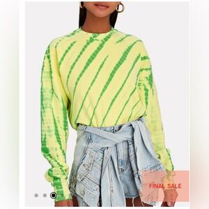 PROENZA SCHOULER WHITE LABEL
Tie-Dye Crewneck Cotton Sweatshirt